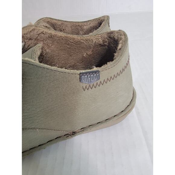 OnFoot On Foot Safari Chukka Shoe Bootie Fleece Lined Size 37 US 6 Spain Green - Picture 4 of 9